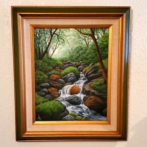 Origional Oil Painting 'Meandering Falls' by artist